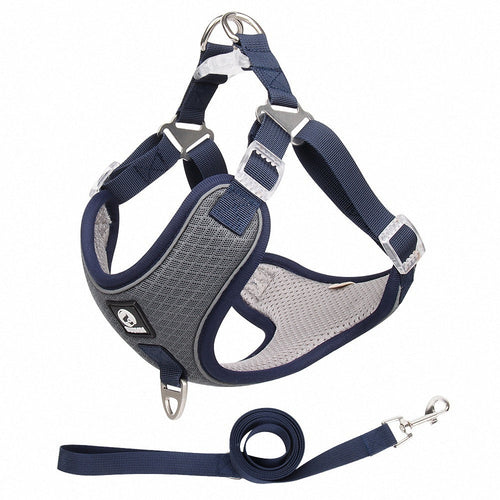 Pet Dog Harness Puppy Adjustable Breathable Mesh Reflective Saddle For